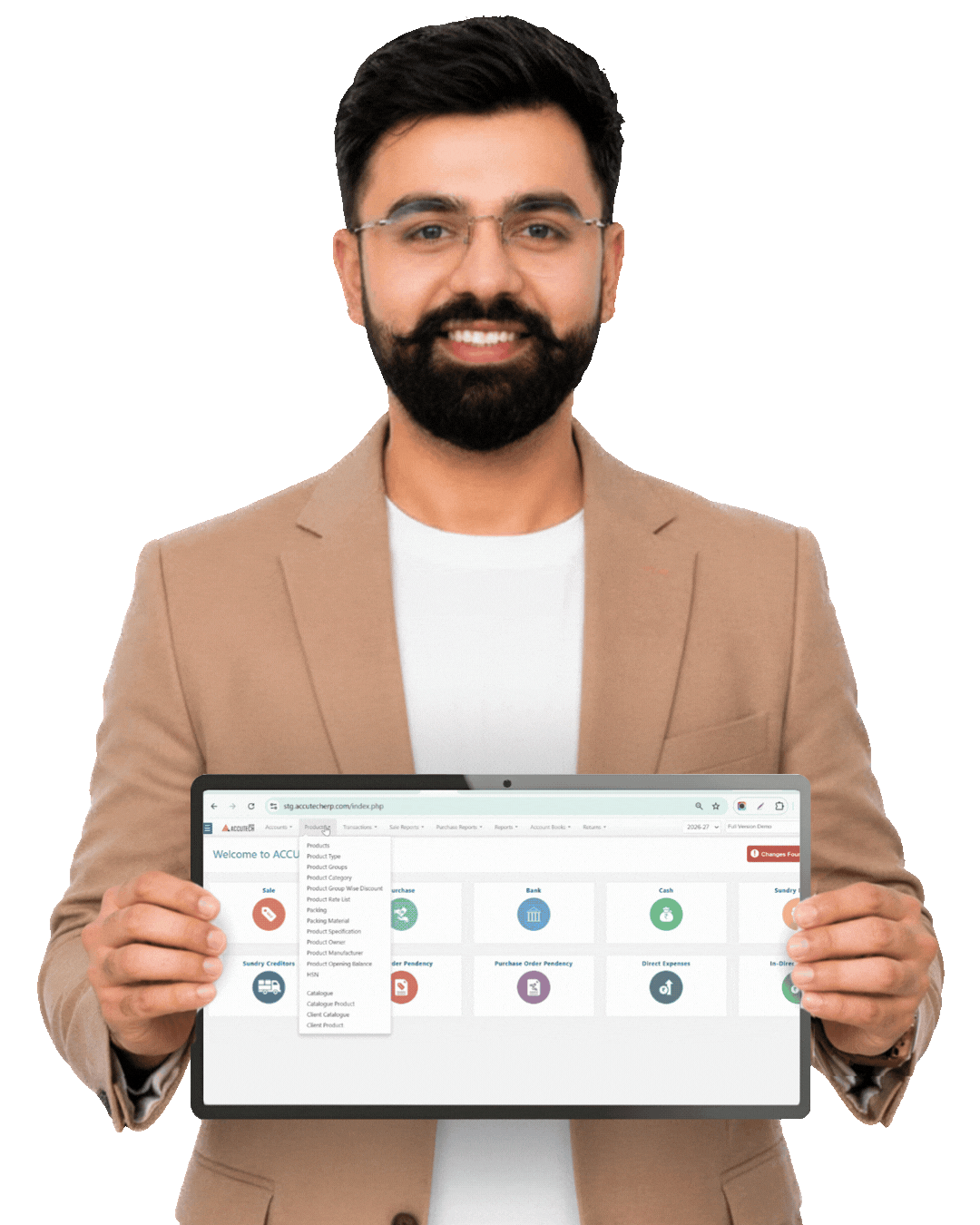 Accutech ERP Dashboard