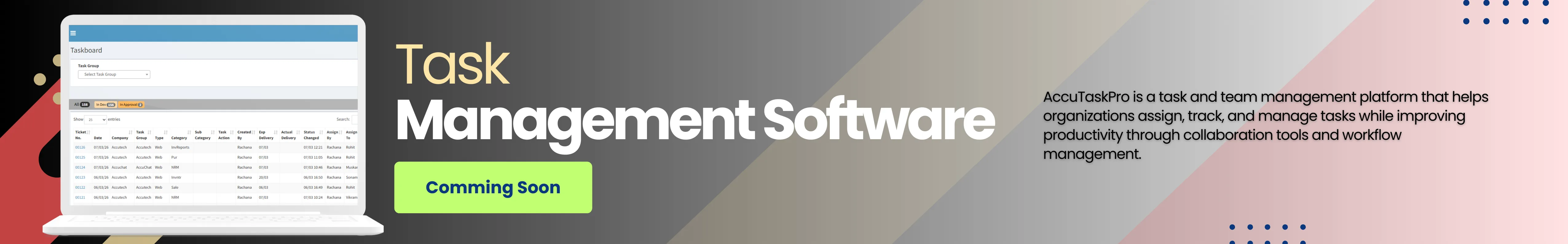 AccuTask Business Communication App Banner