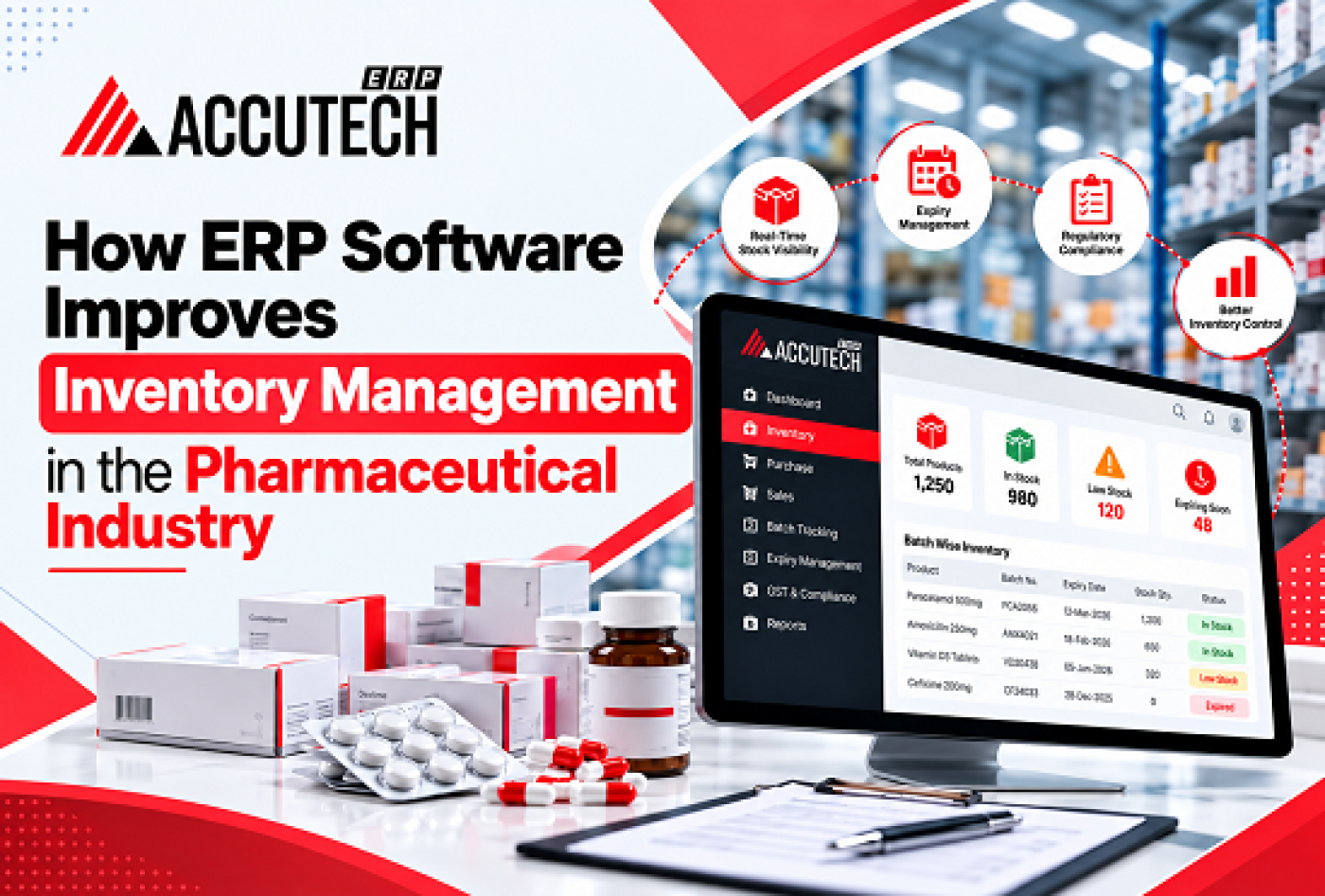 Automate Pharma Inventory Management | Accutech ERP