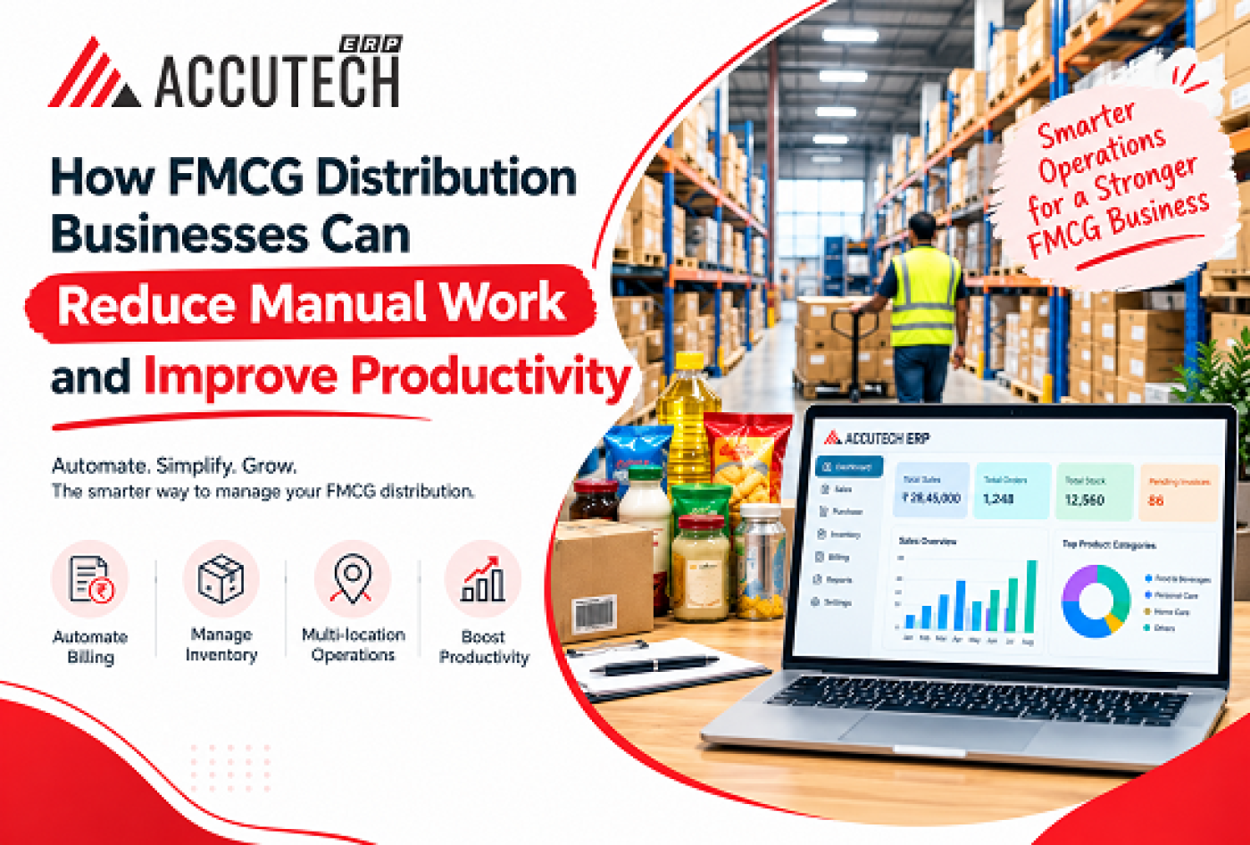 Smarter FMCG Distribution Starts with Accutech ERP