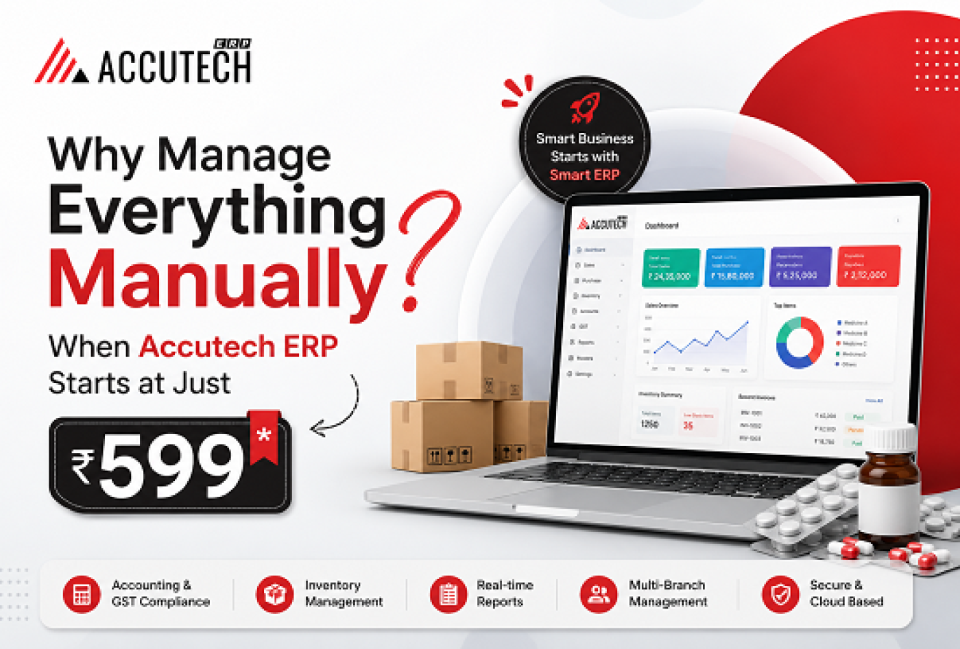 Why Manage Everything Manually When Accutech ERP Starts at Just ₹599?