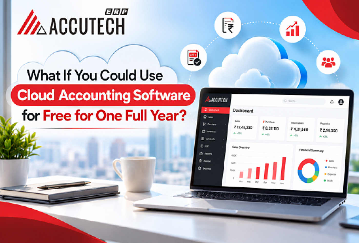 Get One Year Free Cloud Accounting | Accutech ERP