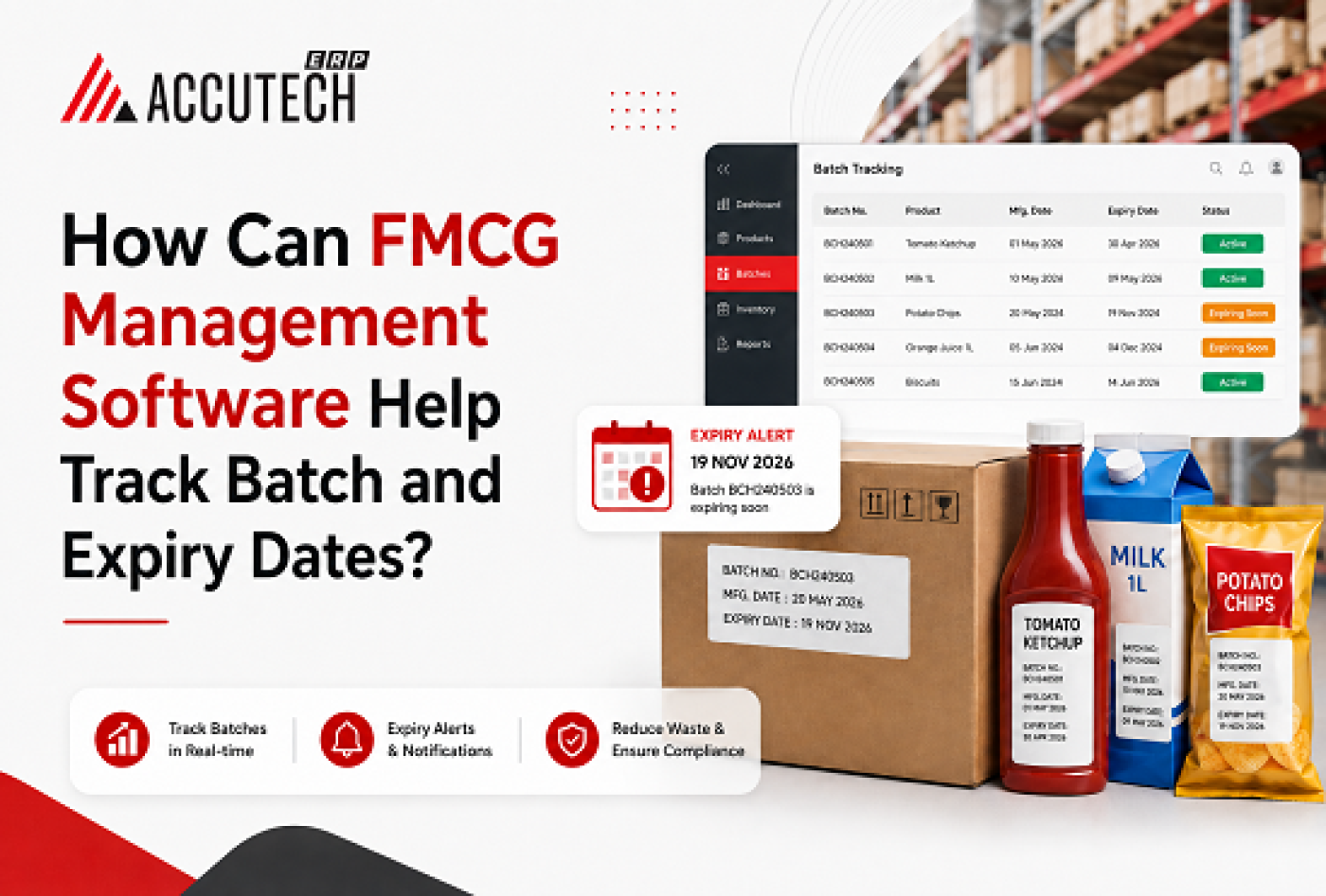 How Can FMCG Management Software Help Track Batch and Expiry Dates?